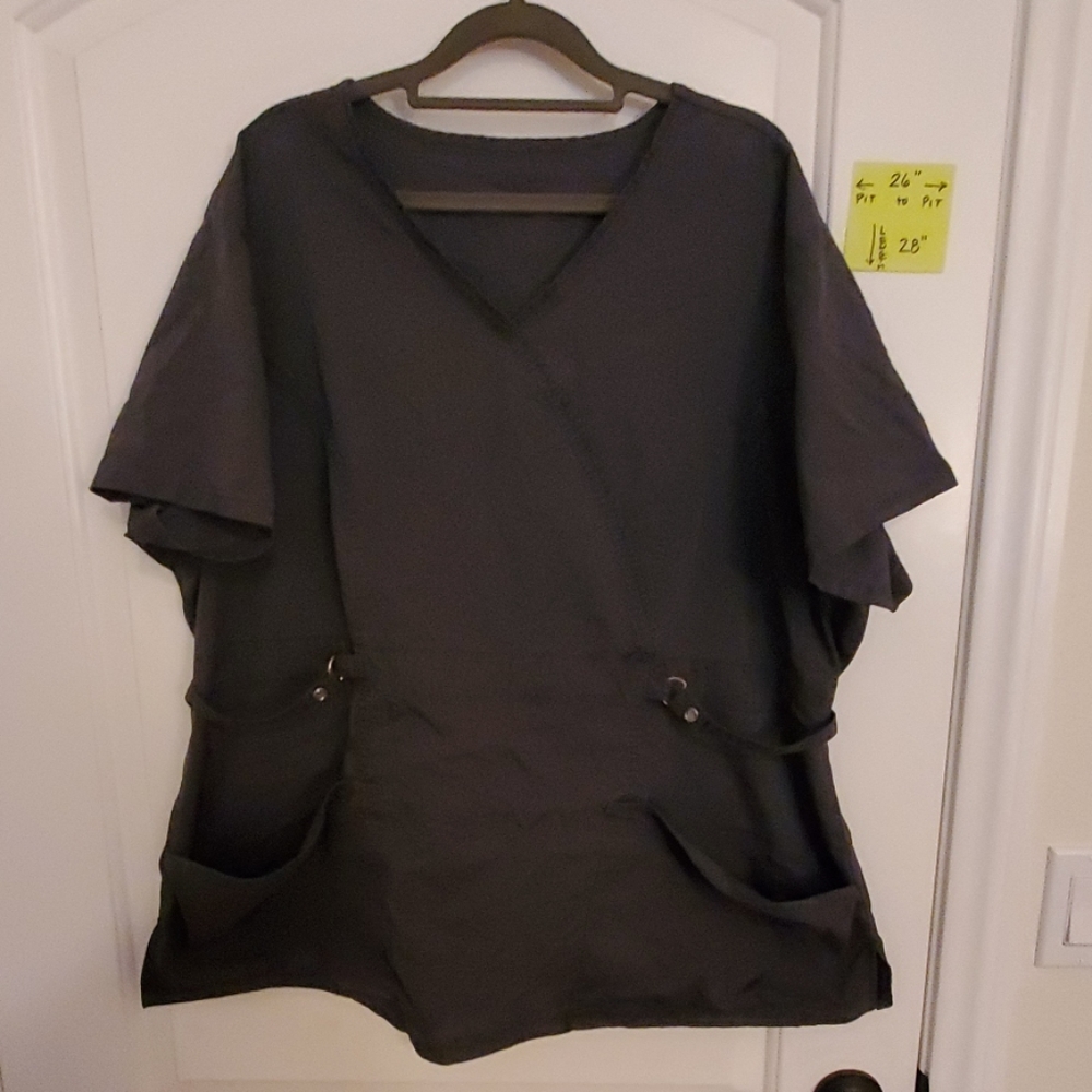 CLEARANCE. Pewter Cherokee Luxe scrub top 3XL